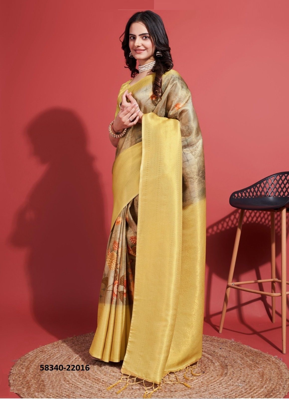DIONNE 3 - Catalog # 58340 (Set of 5 Sarees) by Brand STROLLAY ®