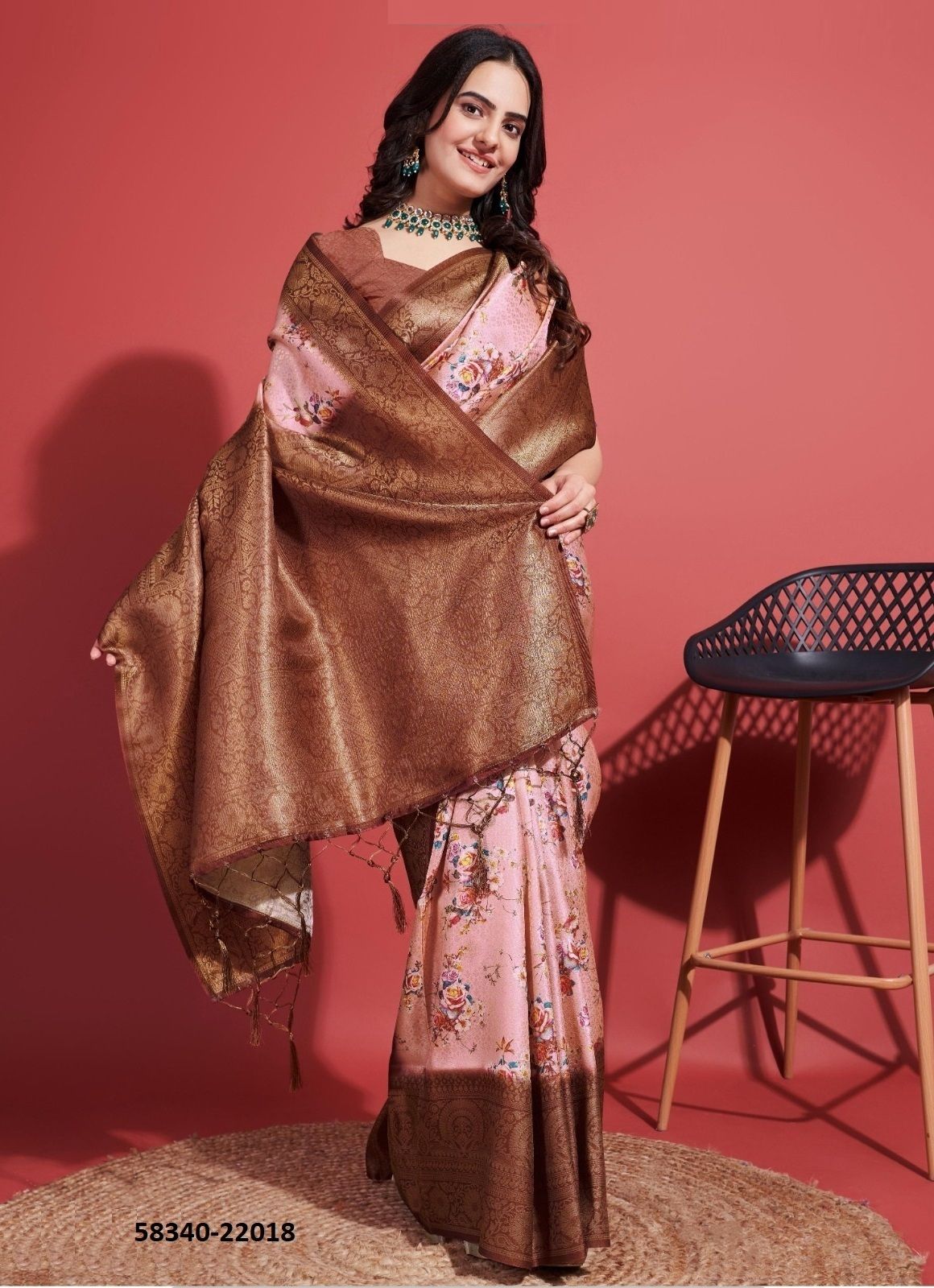 DIONNE 3 - Catalog # 58340 (Set of 5 Sarees) by Brand STROLLAY ®