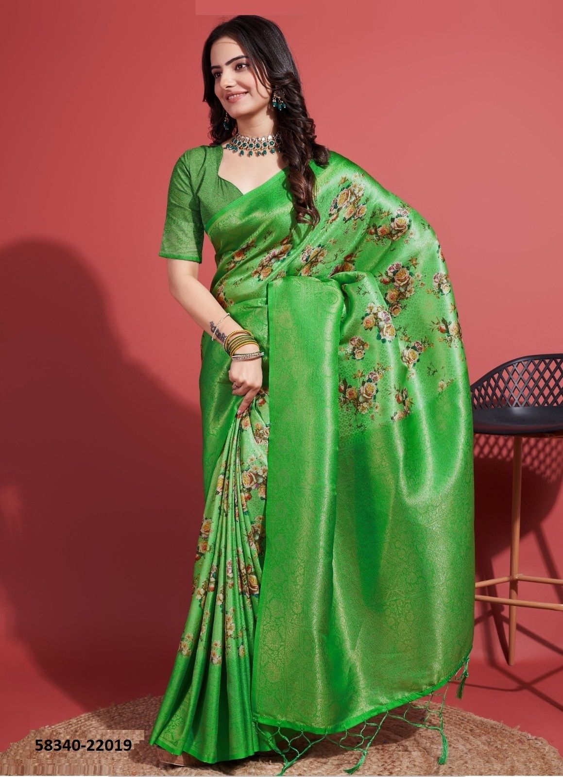 DIONNE 3 - Catalog # 58340 (Set of 5 Sarees) by Brand STROLLAY ®