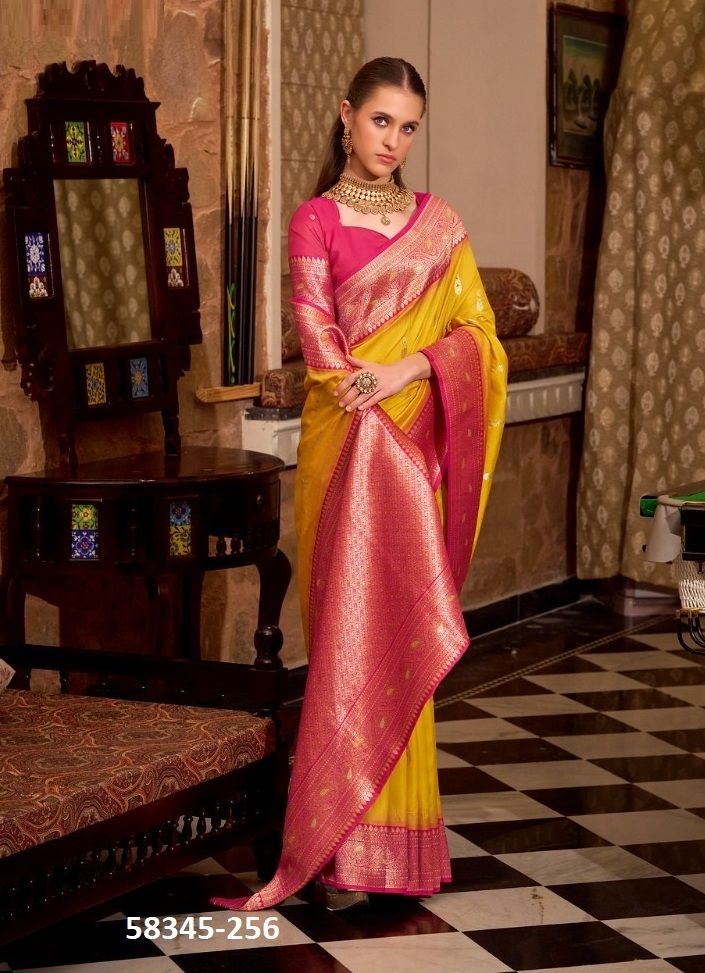 GATHA SILK - Catalog # 58345 (Set of Sarees) by Brand STROLLAY ® GATHA SILK - Catalog # 58345 (Set of Sarees) by Brand STROLLAY ®