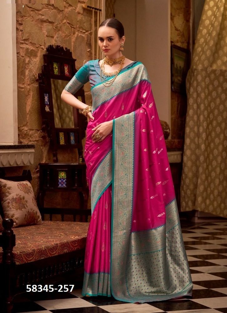 GATHA SILK - Catalog # 58345 (Set of Sarees) by Brand STROLLAY ® GATHA SILK - Catalog # 58345 (Set of Sarees) by Brand STROLLAY ®