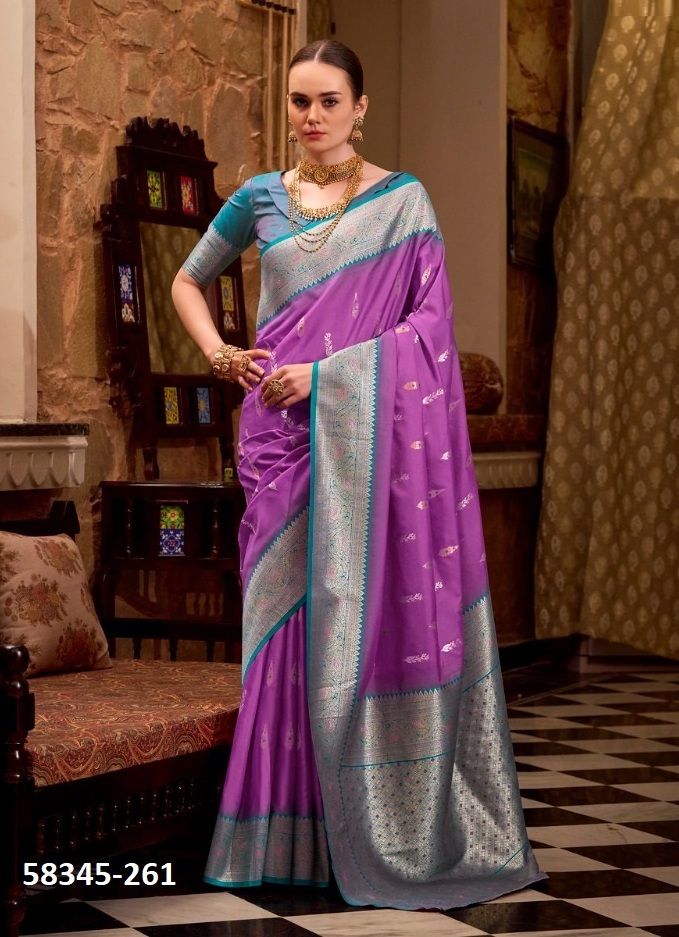 GATHA SILK - Catalog # 58345 (Set of Sarees) by Brand STROLLAY ® GATHA SILK - Catalog # 58345 (Set of Sarees) by Brand STROLLAY ®
