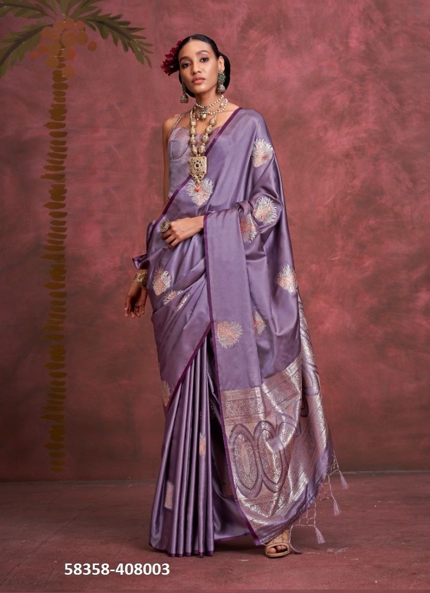 KANTHKALA PANTHER - Catalog # 58358 (Set of 4 Sarees) by Brand RAJTEX FABRICS