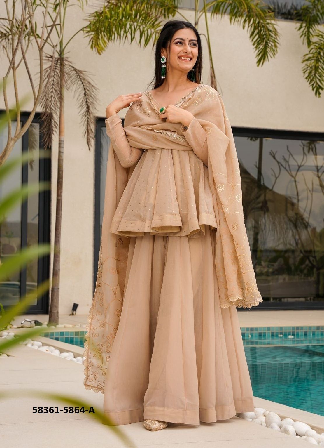 SERIES 5864 - Catalog # 58361 (Set of 2 Readymade Salwar Suits) by Brand STROLLAY ® SERIES 5864 - Catalog # 58361 (Set of 2 Readymade Salwar Suits) by Brand STROLLAY ®