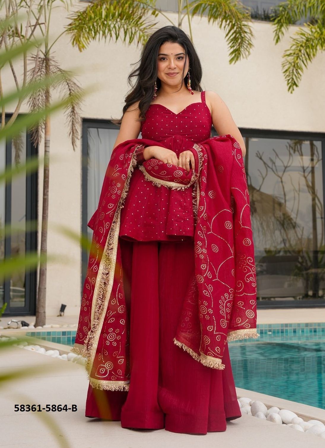 SERIES 5864 - Catalog # 58361 (Set of 2 Readymade Salwar Suits) by Brand STROLLAY ® SERIES 5864 - Catalog # 58361 (Set of 2 Readymade Salwar Suits) by Brand STROLLAY ®