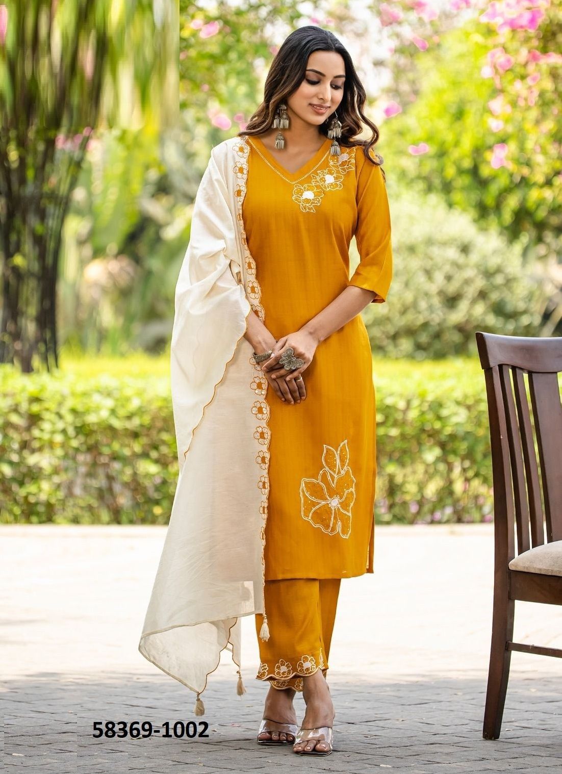 ELITE - Catalog # 58369 (Set of 6 Readymade Salwar Suits) by Brand MITTOO