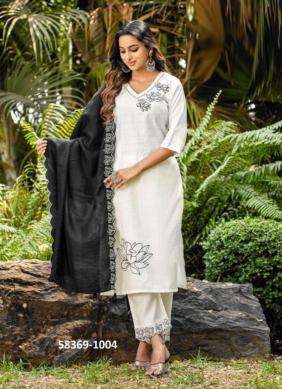 ELITE - Catalog # 58369 (Set of 6 Readymade Salwar Suits) by Brand MITTOO