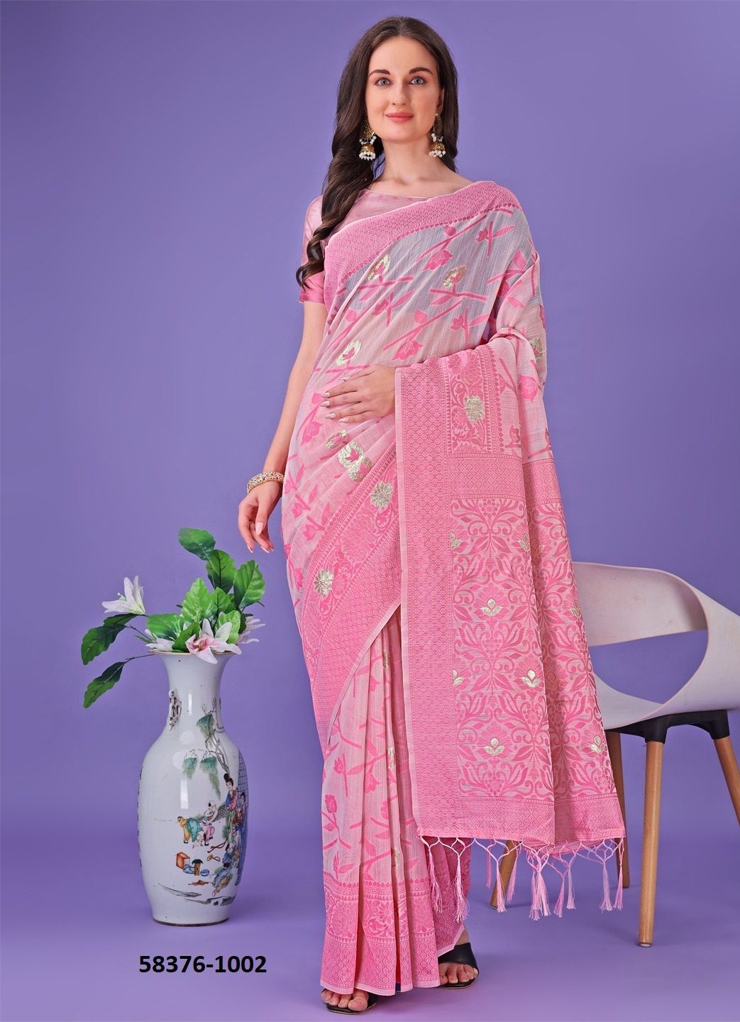 COTTON CLUB 2 - Catalog # 58376 (Set of 6 Sarees) by Brand STROLLAY ®