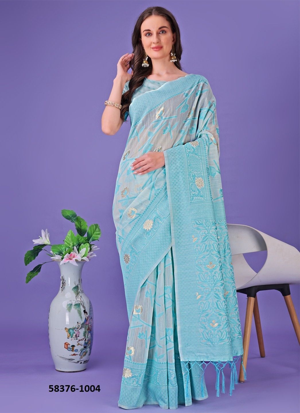 COTTON CLUB 2 - Catalog # 58376 (Set of 6 Sarees) by Brand STROLLAY ®