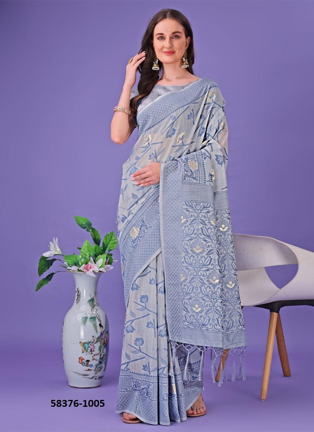 COTTON CLUB 2 - Catalog # 58376 (Set of 6 Sarees) by Brand STROLLAY ®