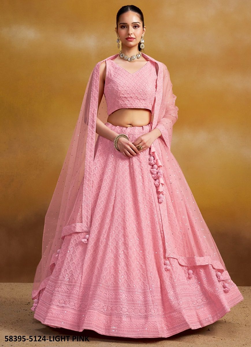 FLORANCE 2 - Catalog # 58395 (Set of 5 Semi-Stitched Lehengas) by Brand STROLLAY ®