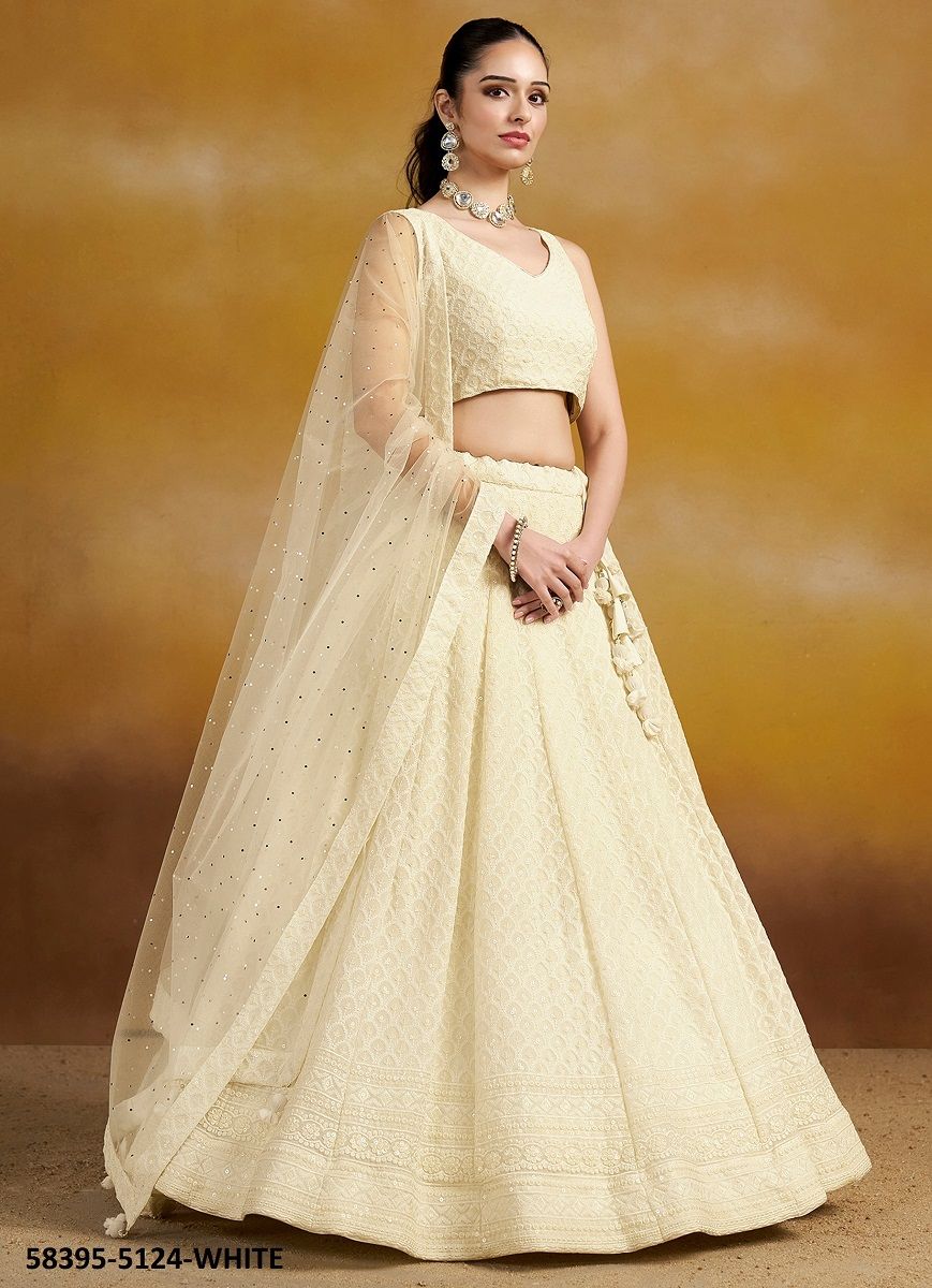 FLORANCE 2 - Catalog # 58395 (Set of 5 Semi-Stitched Lehengas) by Brand STROLLAY ®