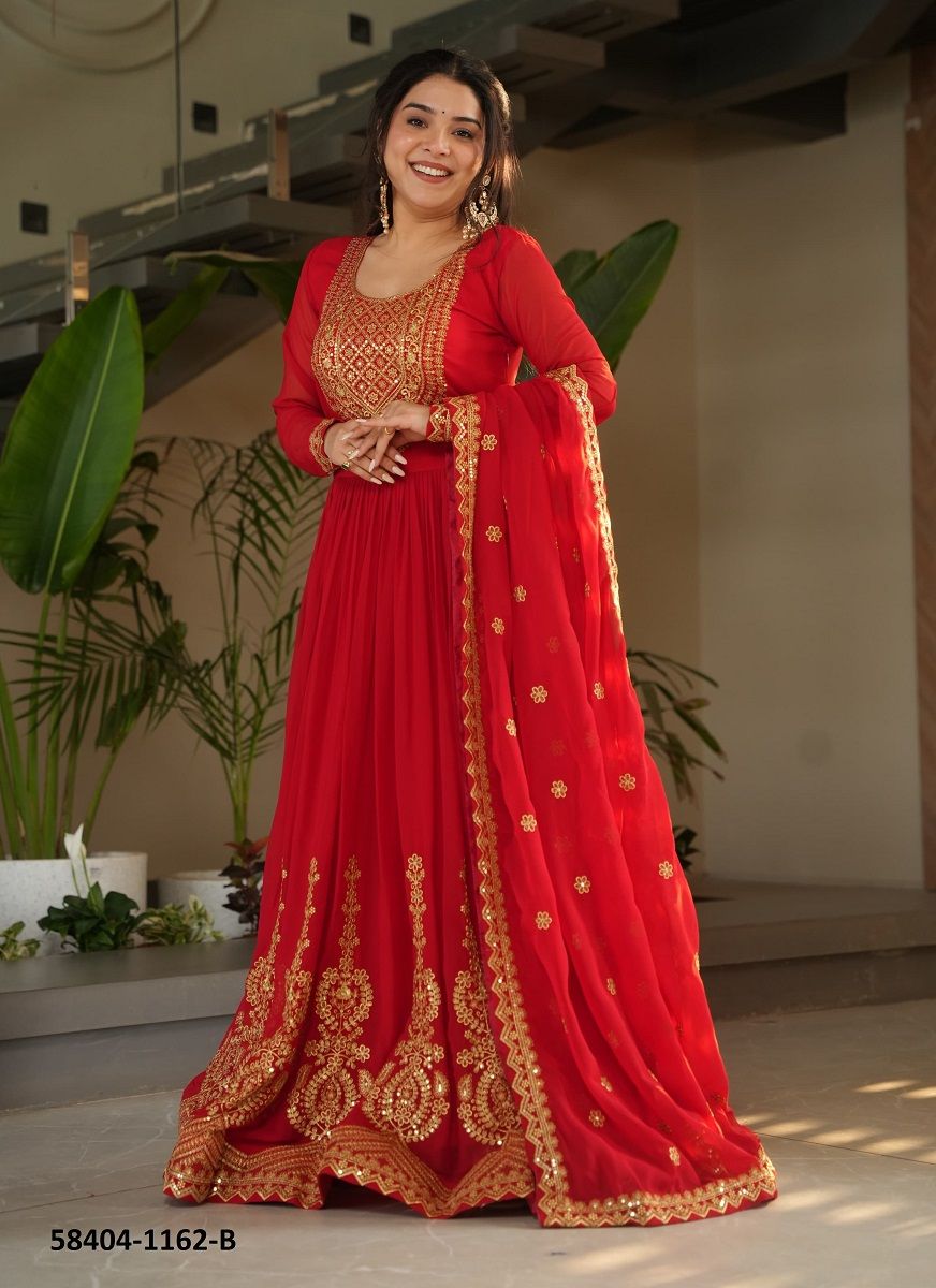 ANGARAKHA 1162 - Catalog # 58404 (Set of 2 Readymade Gowns) by Brand DESI MUSE ANGARAKHA 1162 - Catalog # 58404 (Set of 2 Readymade Gowns) by Brand DESI MUSE