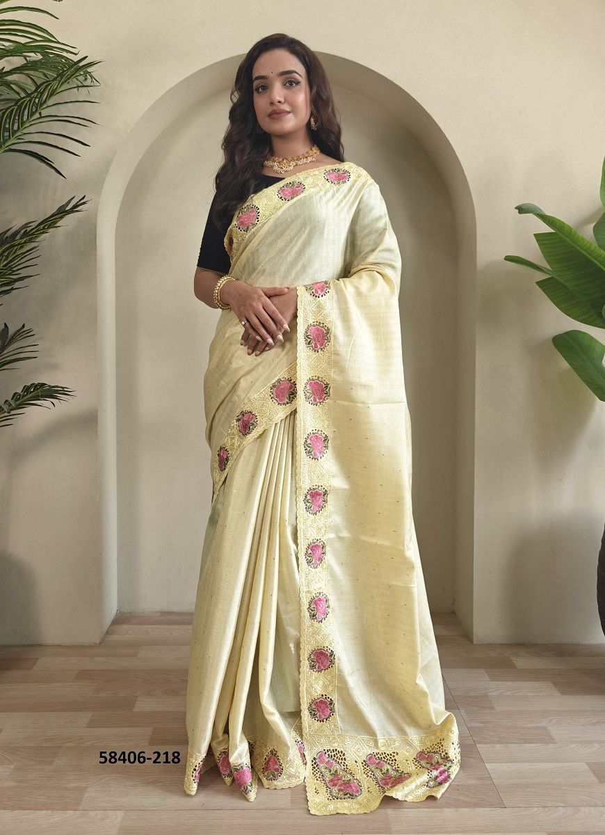 PRANJAL - Catalog # 58406 (Set of 7 Sarees) by Brand DESI MUSE