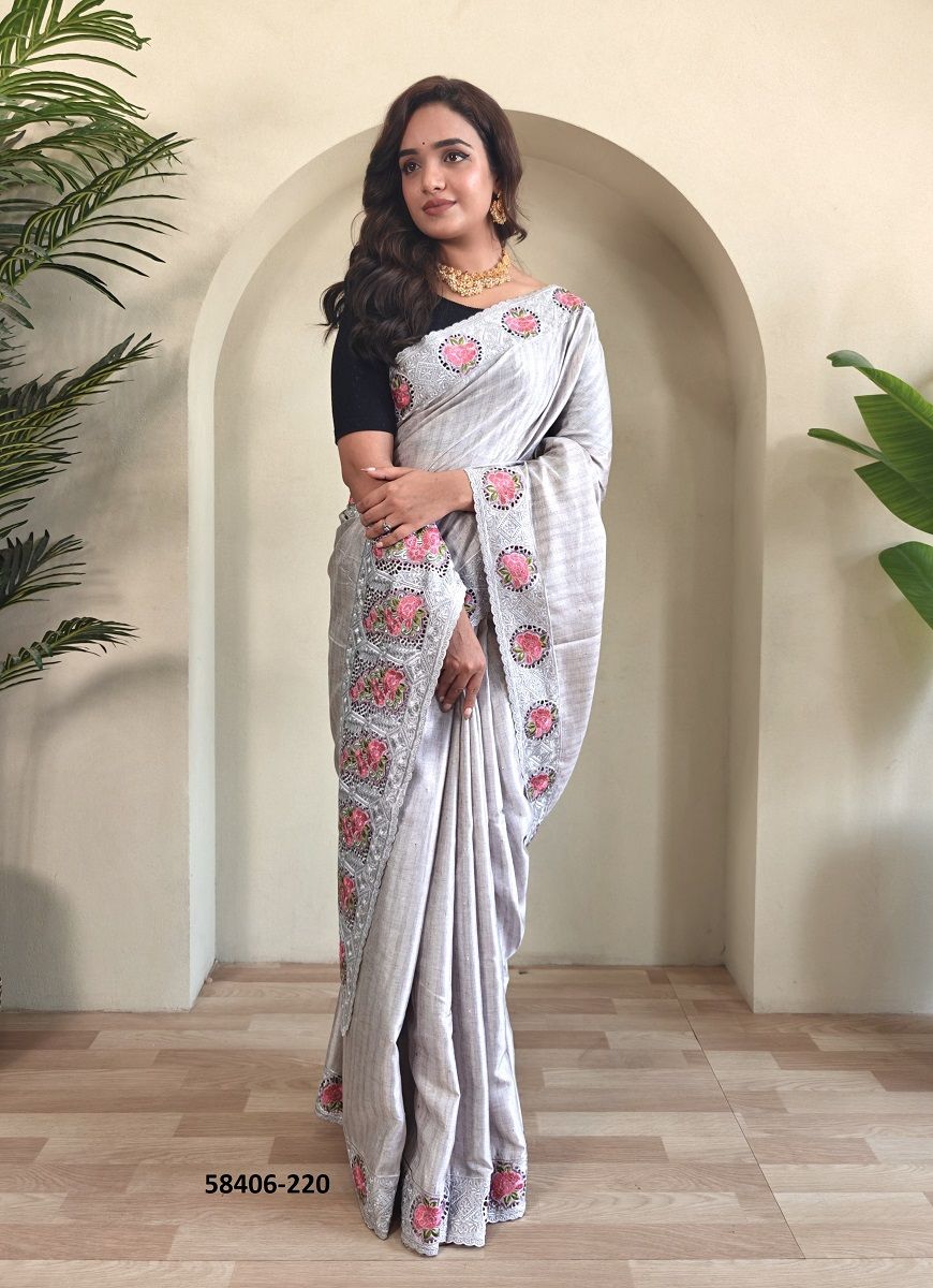 PRANJAL - Catalog # 58406 (Set of 7 Sarees) by Brand DESI MUSE