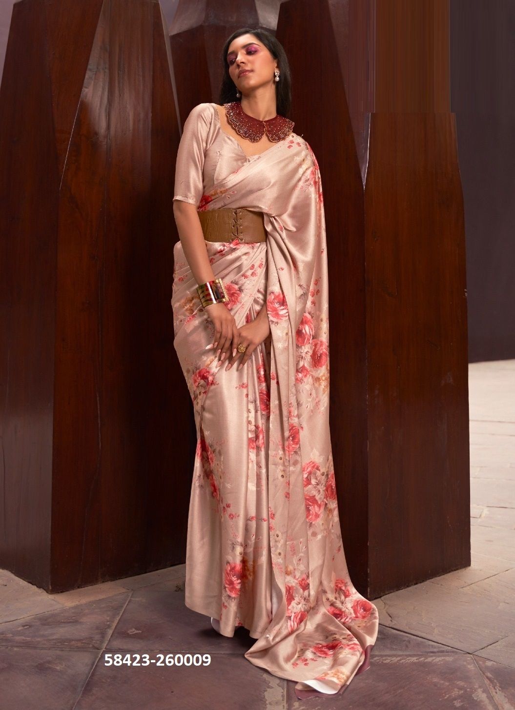 KUDOS DIGITAL - Catalog # 58423 (Set of 9 Sarees) by Brand RAJTEX FABRICS