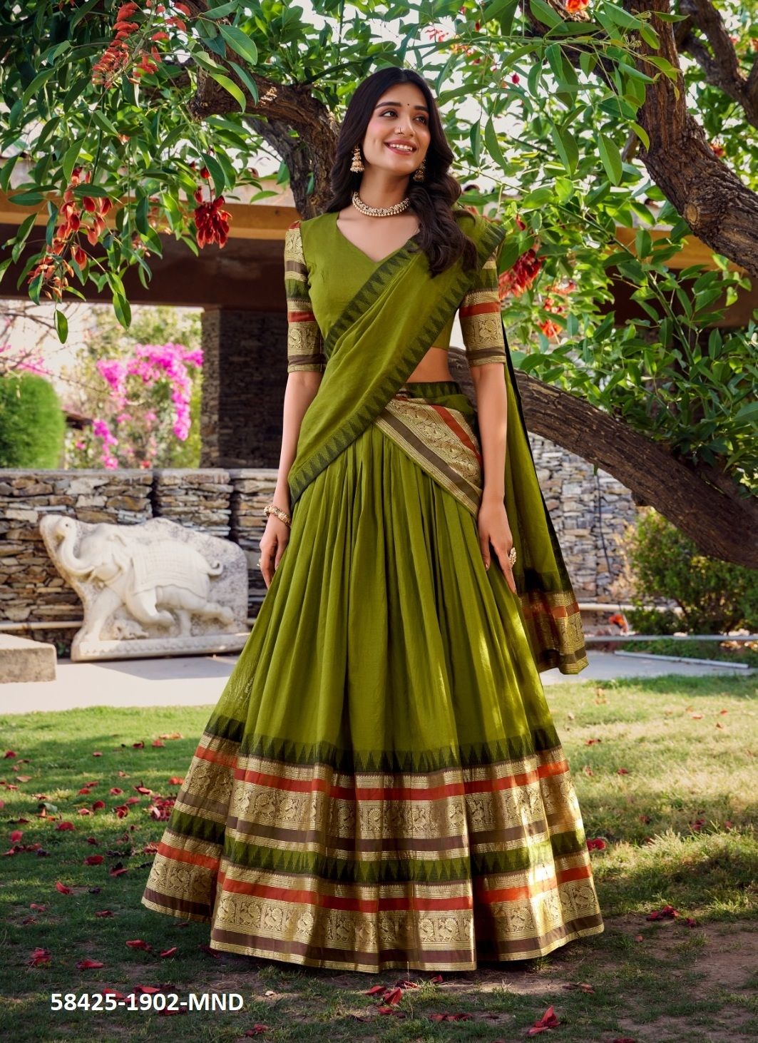 NIRUPA - Catalog # 58425 (Set of 4 Semi-Stitched Lehengas) by Brand DESI MUSE NIRUPA - Catalog # 58425 (Set of 4 Semi-Stitched Lehengas) by Brand DESI MUSE
