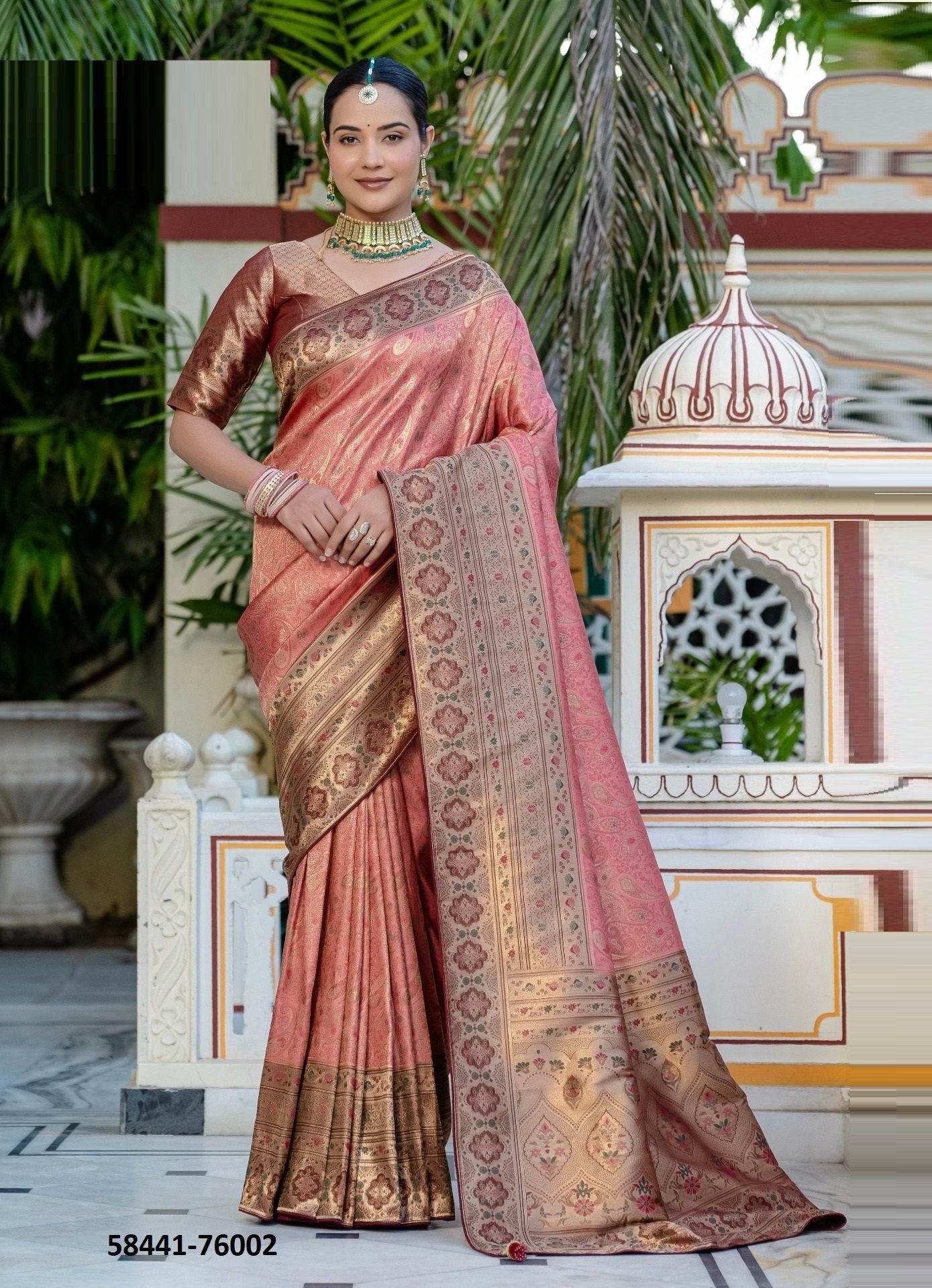 RAJVALLI - Catalog # 58441 (Set of 2 Sarees) by Brand S-ETHNIC LIFESTYLE