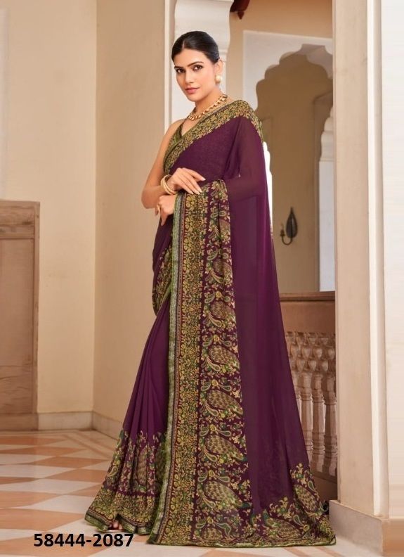 DASTUR - Catalog # 58444 (Set of 4 Sarees) by Brand KRESHVA