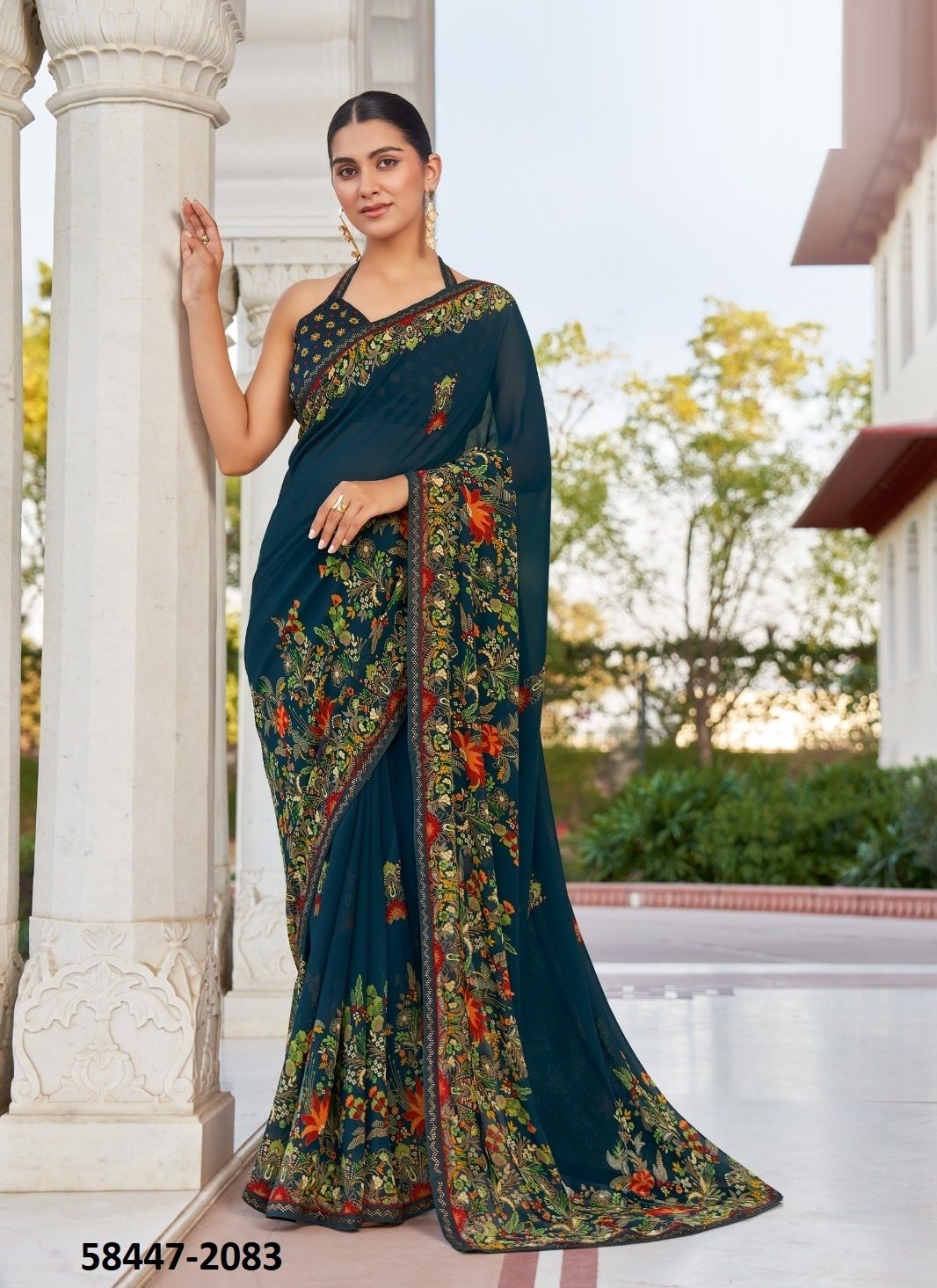 SANCHITA - Catalog # 58447 (Set of 4 Sarees) by Brand KRESHVA