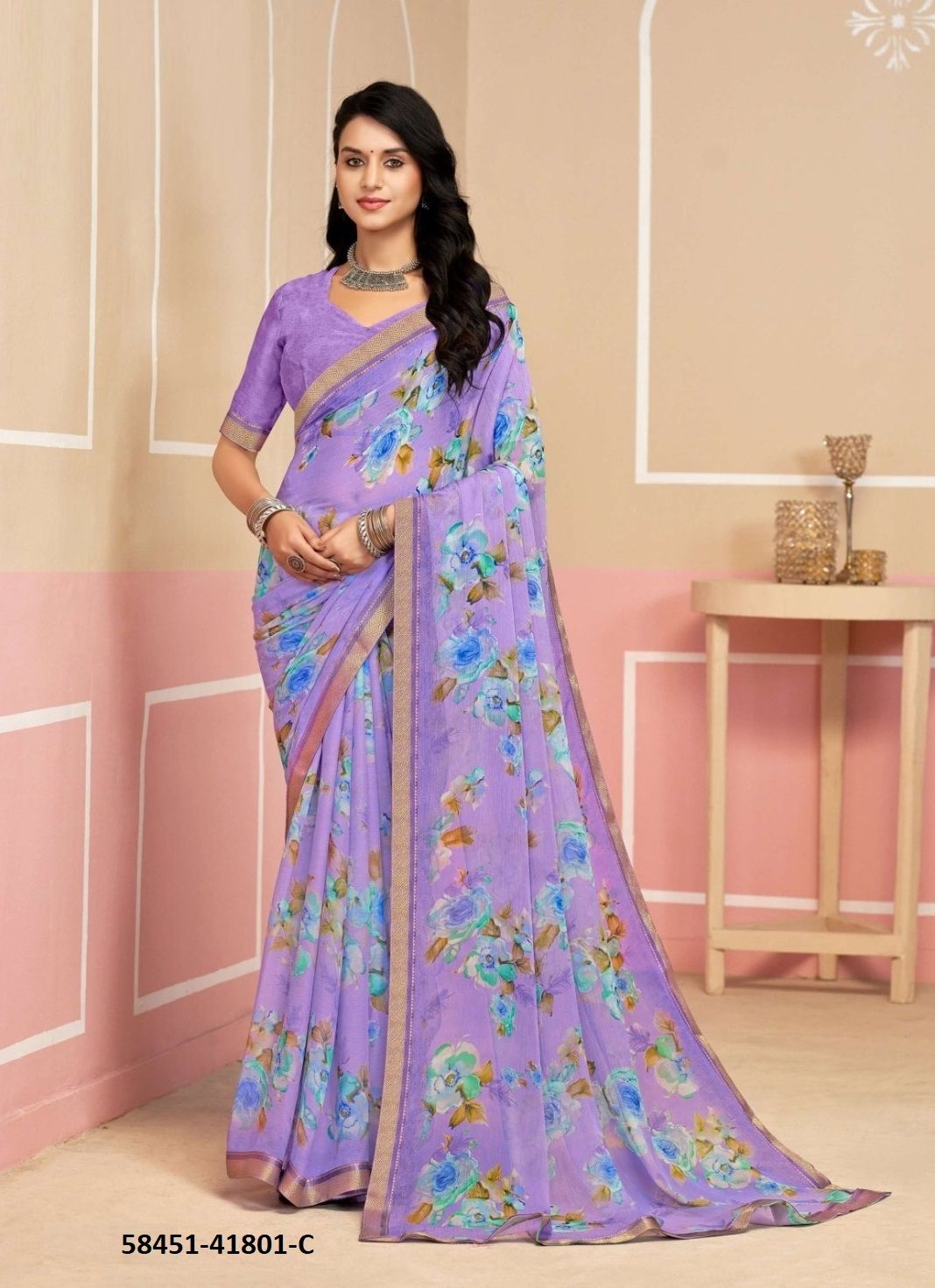 SIMAAYA 33 - Catalog # 58451 (Set of 12 Sarees) by Brand RUCHI SAREES