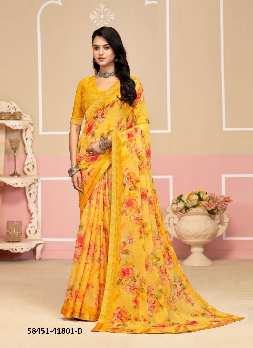 SIMAAYA 33 - Catalog # 58451 (Set of 12 Sarees) by Brand RUCHI SAREES