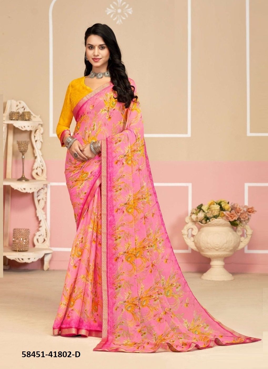 SIMAAYA 33 - Catalog # 58451 (Set of 12 Sarees) by Brand RUCHI SAREES
