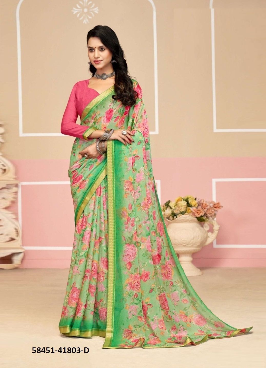 SIMAAYA 33 - Catalog # 58451 (Set of 12 Sarees) by Brand RUCHI SAREES