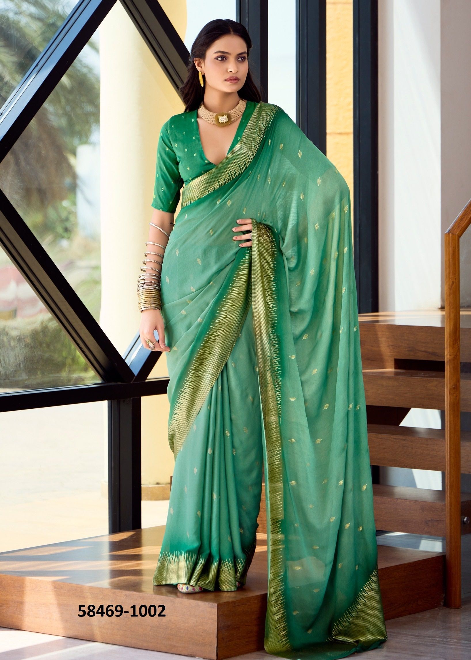 AAROHI - Catalog # 58469 (Set of 6 Sarees) by Brand SHUBH SHREE CREATIONS AAROHI - Catalog # 58469 (Set of 6 Sarees) by Brand SHUBH SHREE CREATIONS