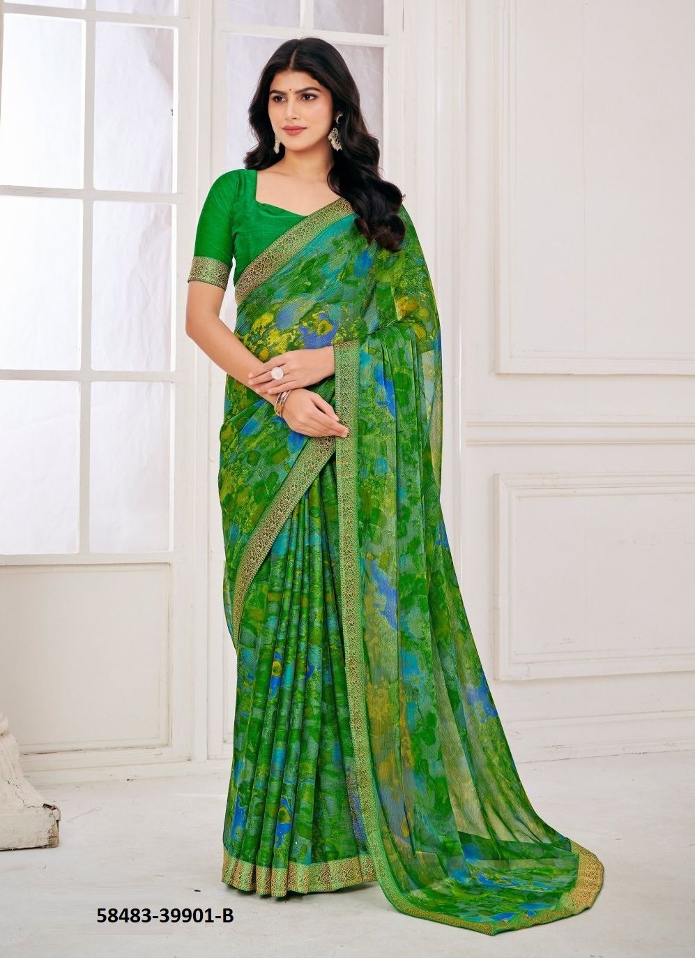 SIMAAYA 30 - Catalog # 58483 (Set of 12 Sarees) by Brand RUCHI SAREES