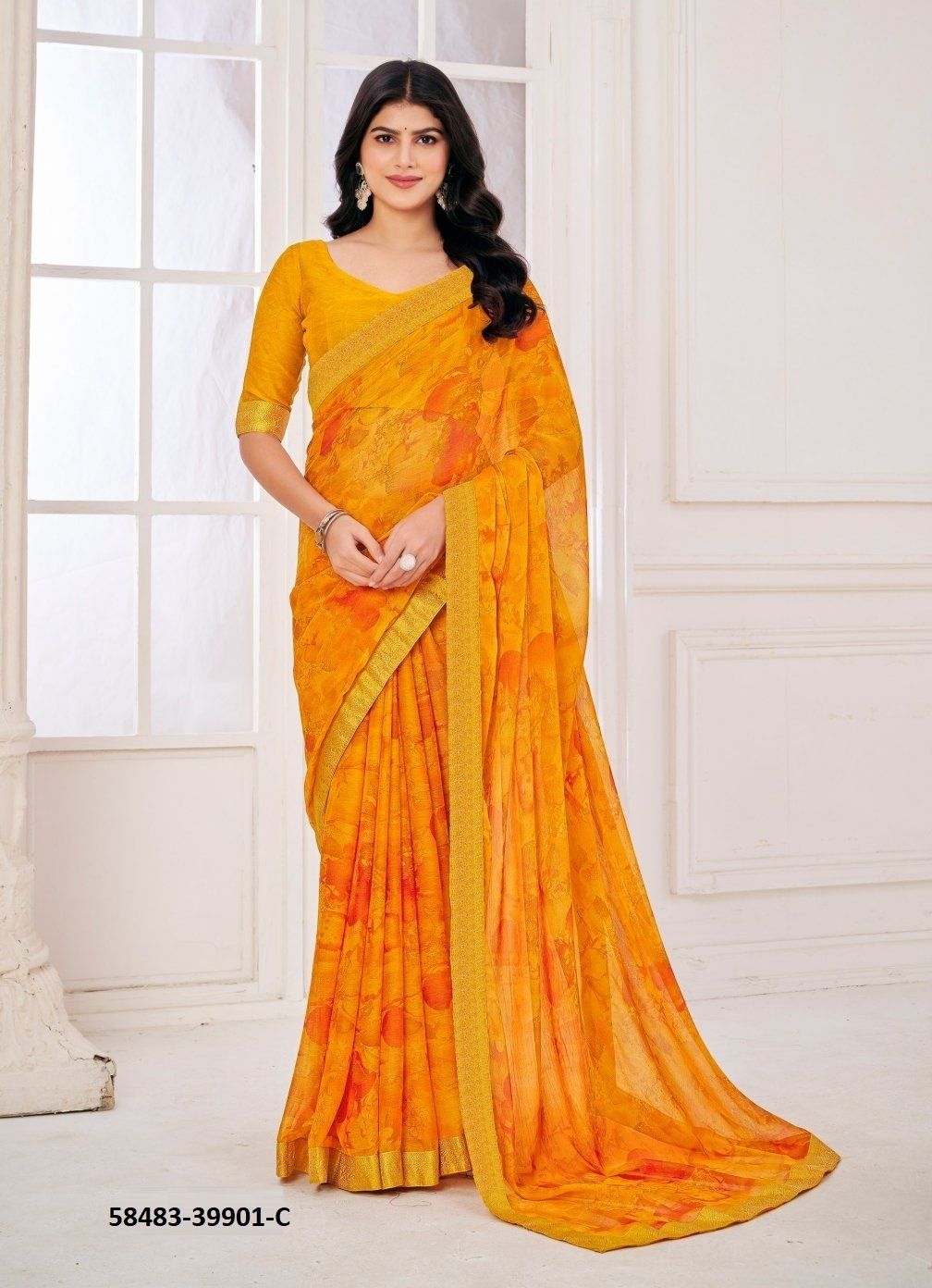 SIMAAYA 30 - Catalog # 58483 (Set of 12 Sarees) by Brand RUCHI SAREES