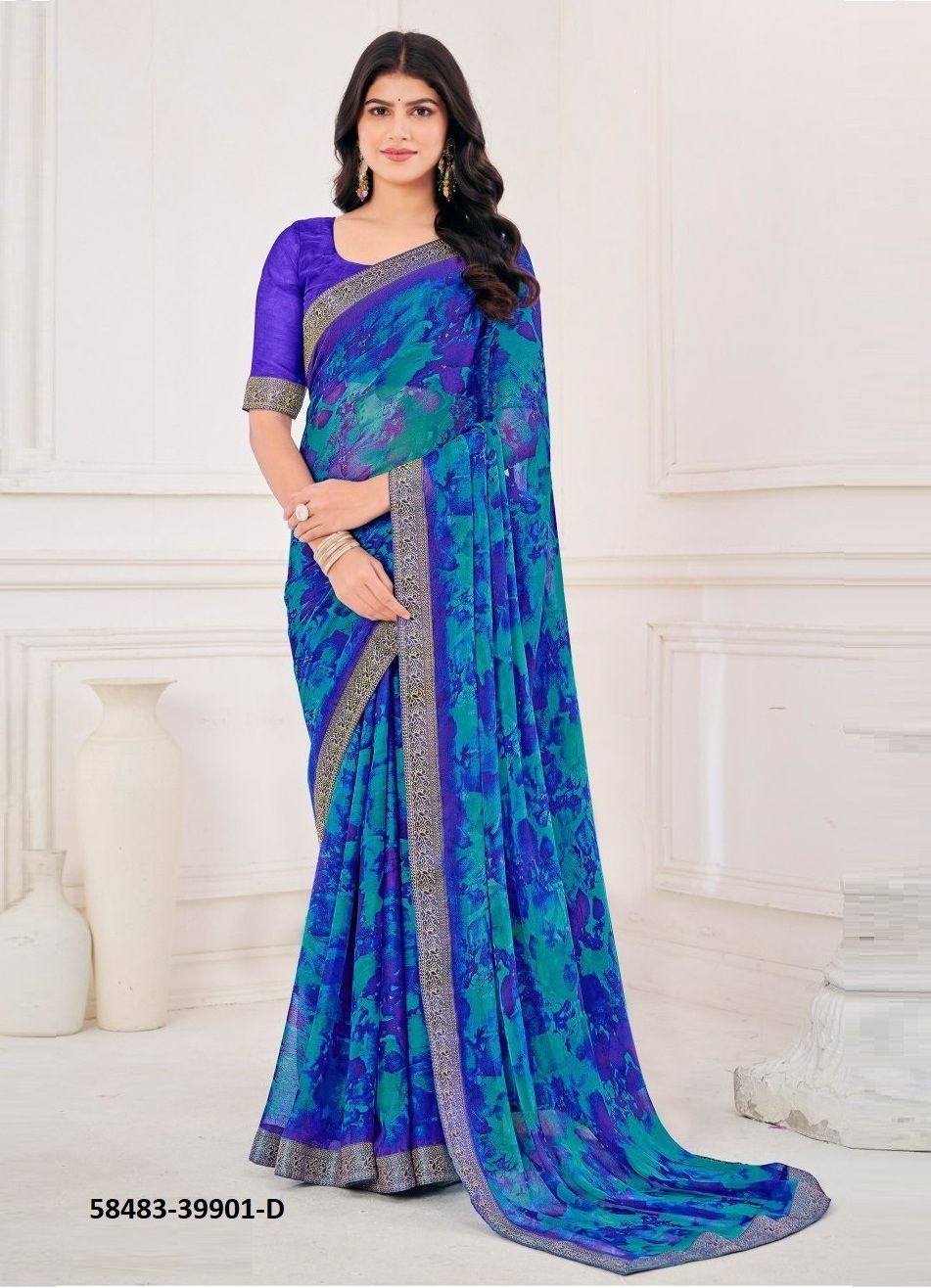 SIMAAYA 30 - Catalog # 58483 (Set of 12 Sarees) by Brand RUCHI SAREES