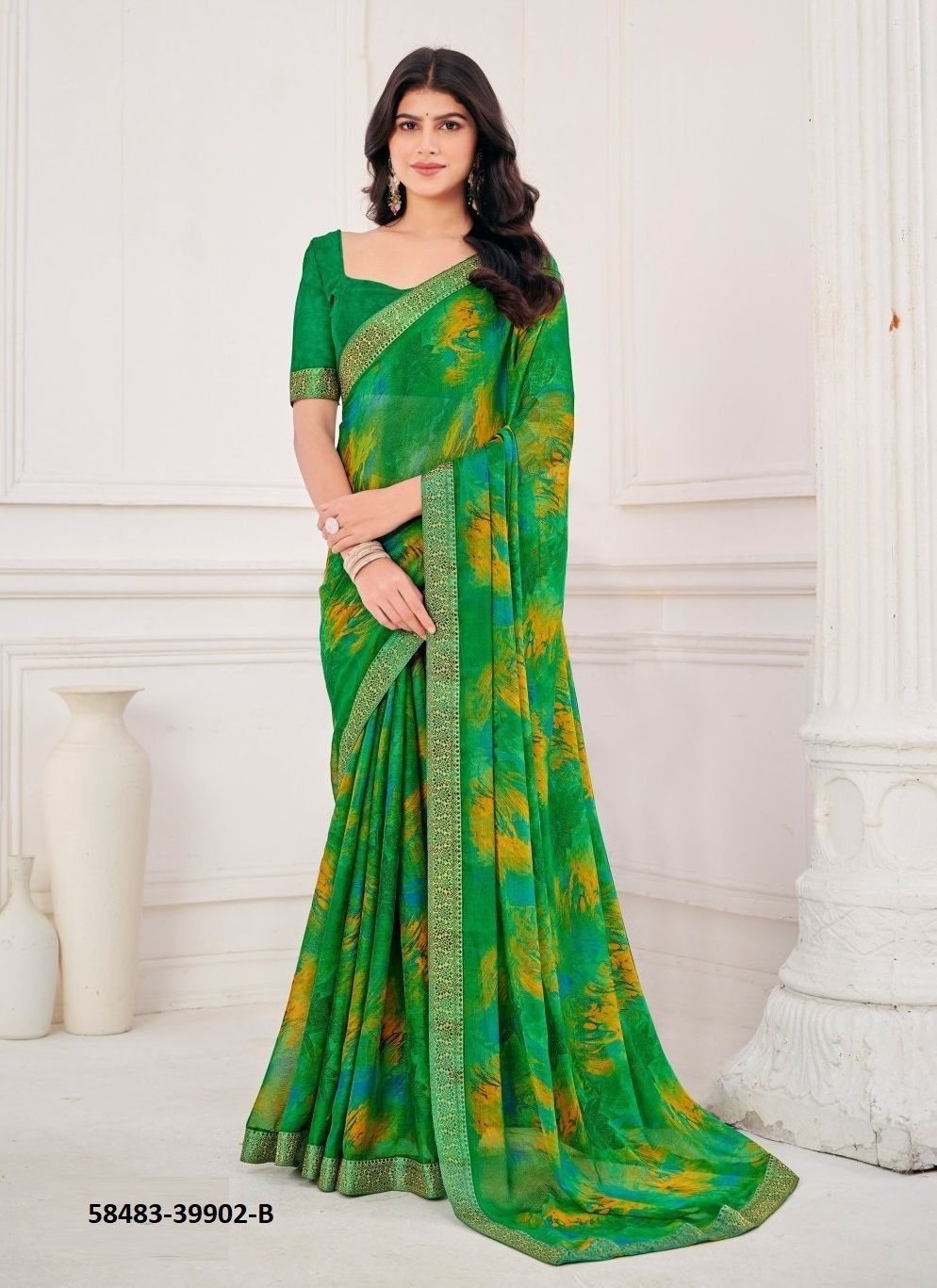 SIMAAYA 30 - Catalog # 58483 (Set of 12 Sarees) by Brand RUCHI SAREES
