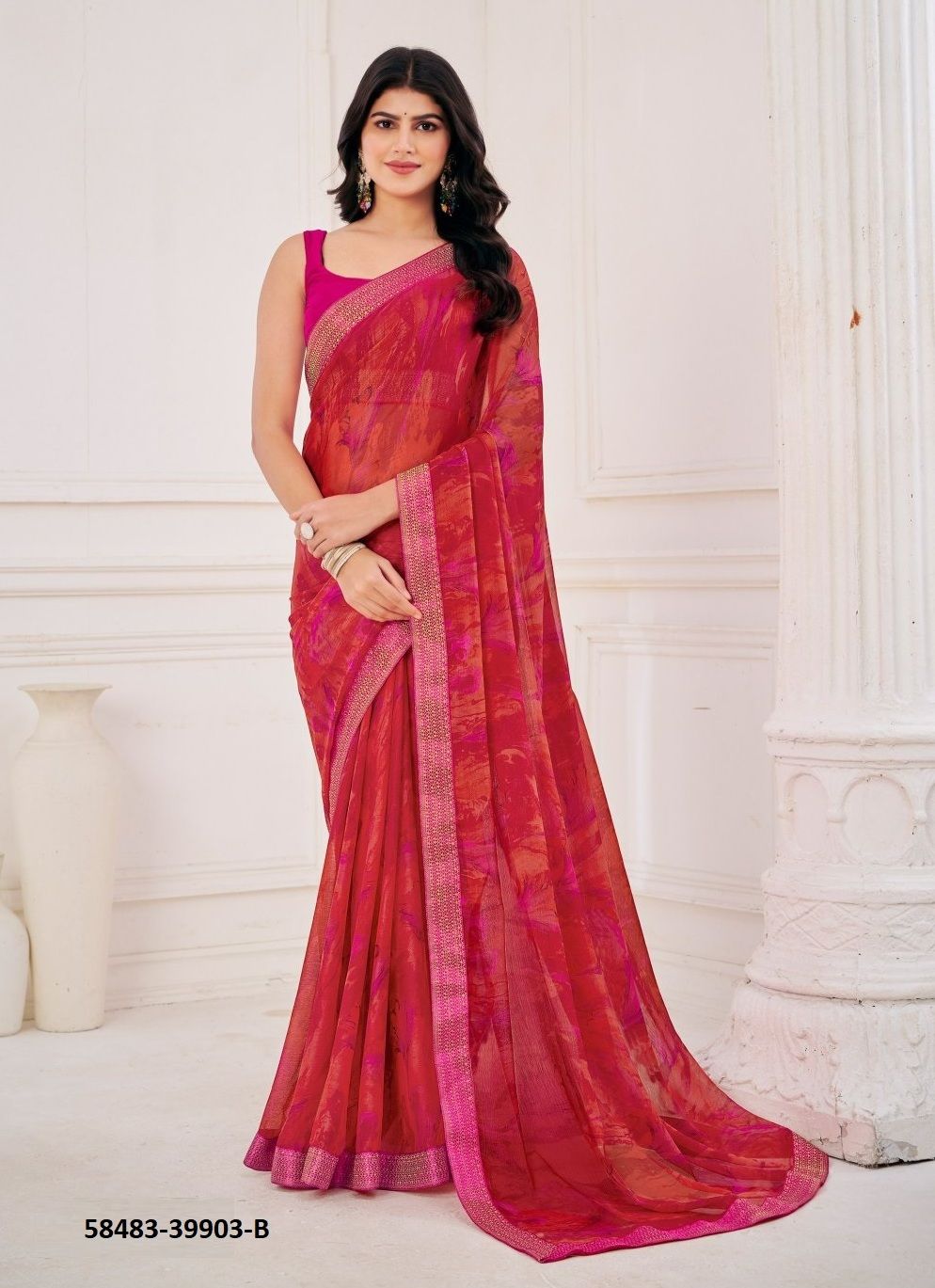 SIMAAYA 30 - Catalog # 58483 (Set of 12 Sarees) by Brand RUCHI SAREES