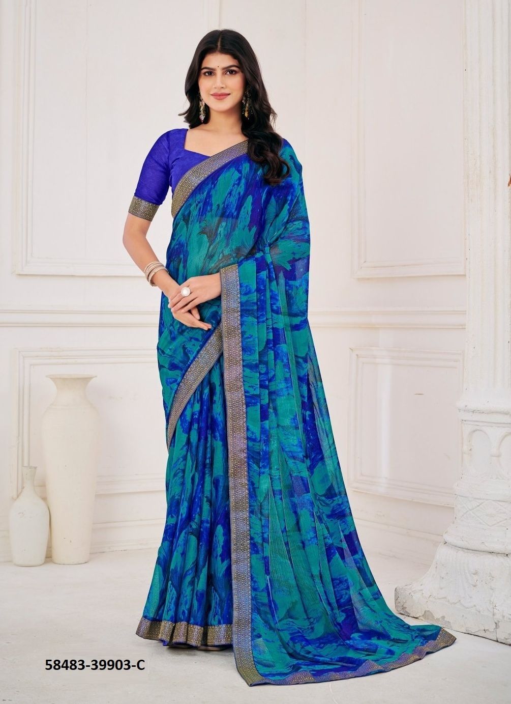 SIMAAYA 30 - Catalog # 58483 (Set of 12 Sarees) by Brand RUCHI SAREES