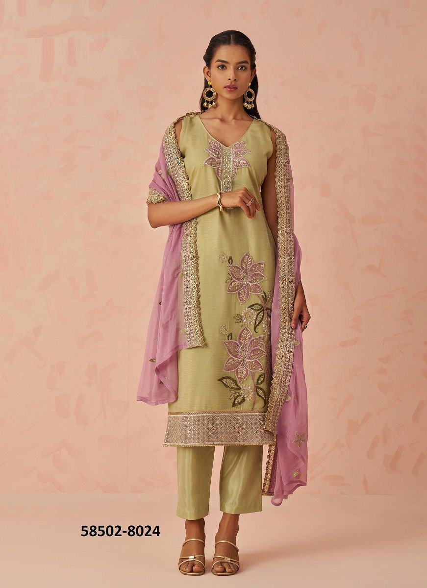 RAAG 2 - Catalog # 58502 (Set of 3 Readymade Salwar Suits) by Brand ALIZEH FASHION