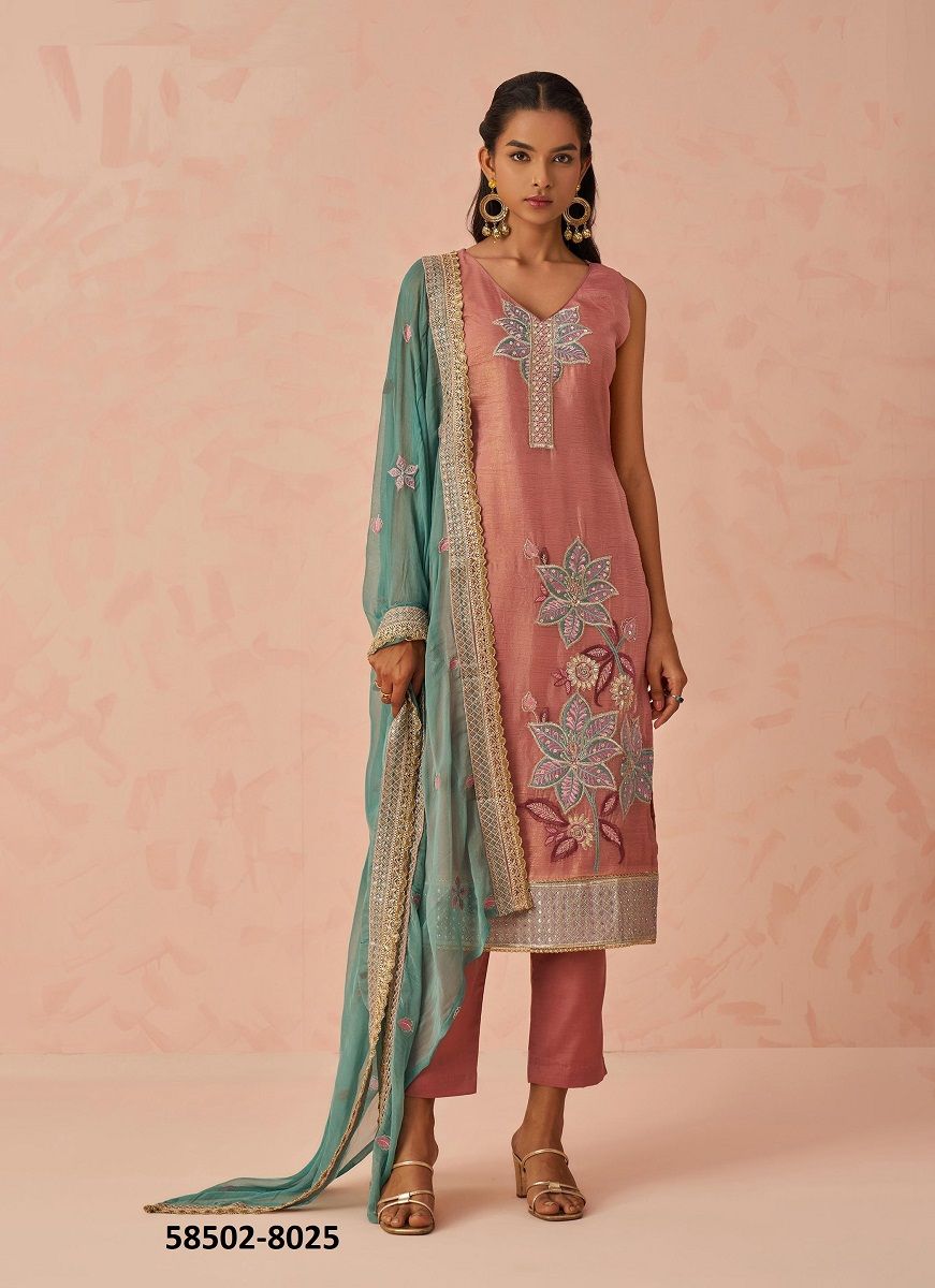 RAAG 2 - Catalog # 58502 (Set of 3 Readymade Salwar Suits) by Brand ALIZEH FASHION