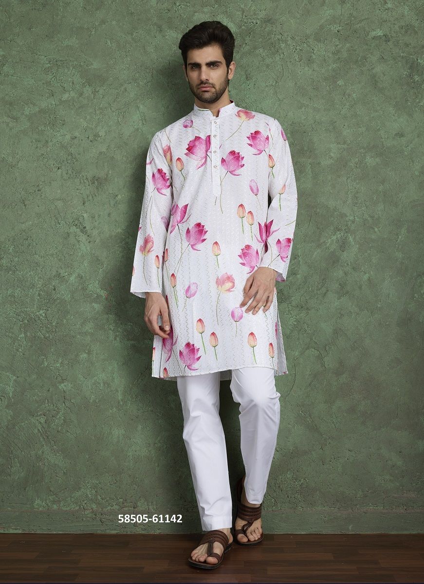 KURTA CULTURE - Catalog # 58505 (Set of 6 Men's Ethnic Wear) by Brand DESI MUSE