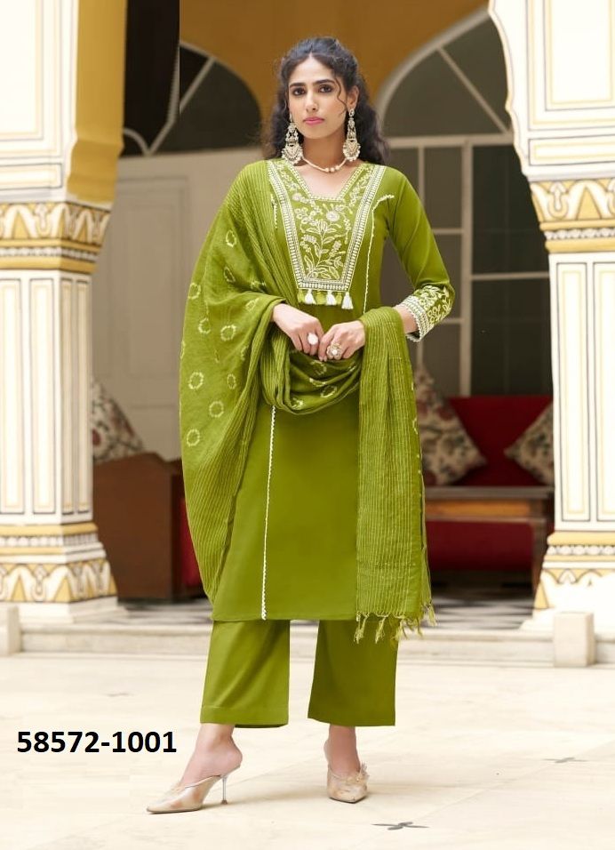 VAANI - Catalog # 58572 (Set of 4 Readymade Salwar Suits) by Brand KARISSA VAANI - Catalog # 58572 (Set of 4 Readymade Salwar Suits) by Brand KARISSA