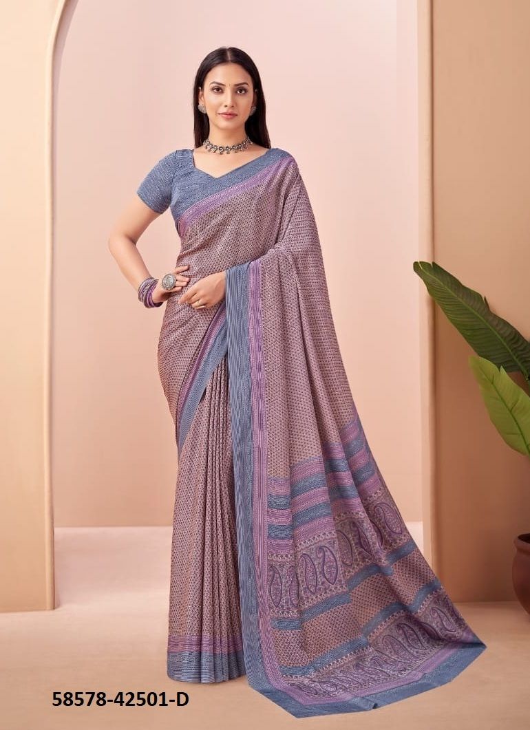 VIVANTA SILK 45 - Catalog # 58578 (Set of 12 Sarees) by Brand RUCHI SAREES