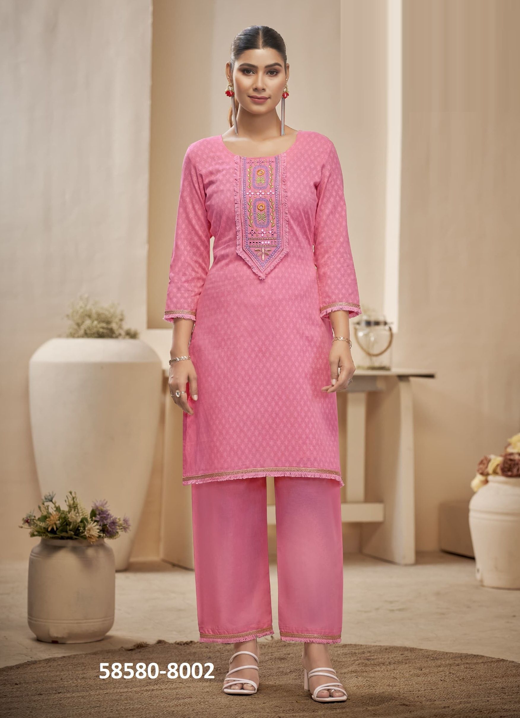 ROSE - Catalog # 58580 (Set of 6 Tops With Bottoms) by Brand RANGOON