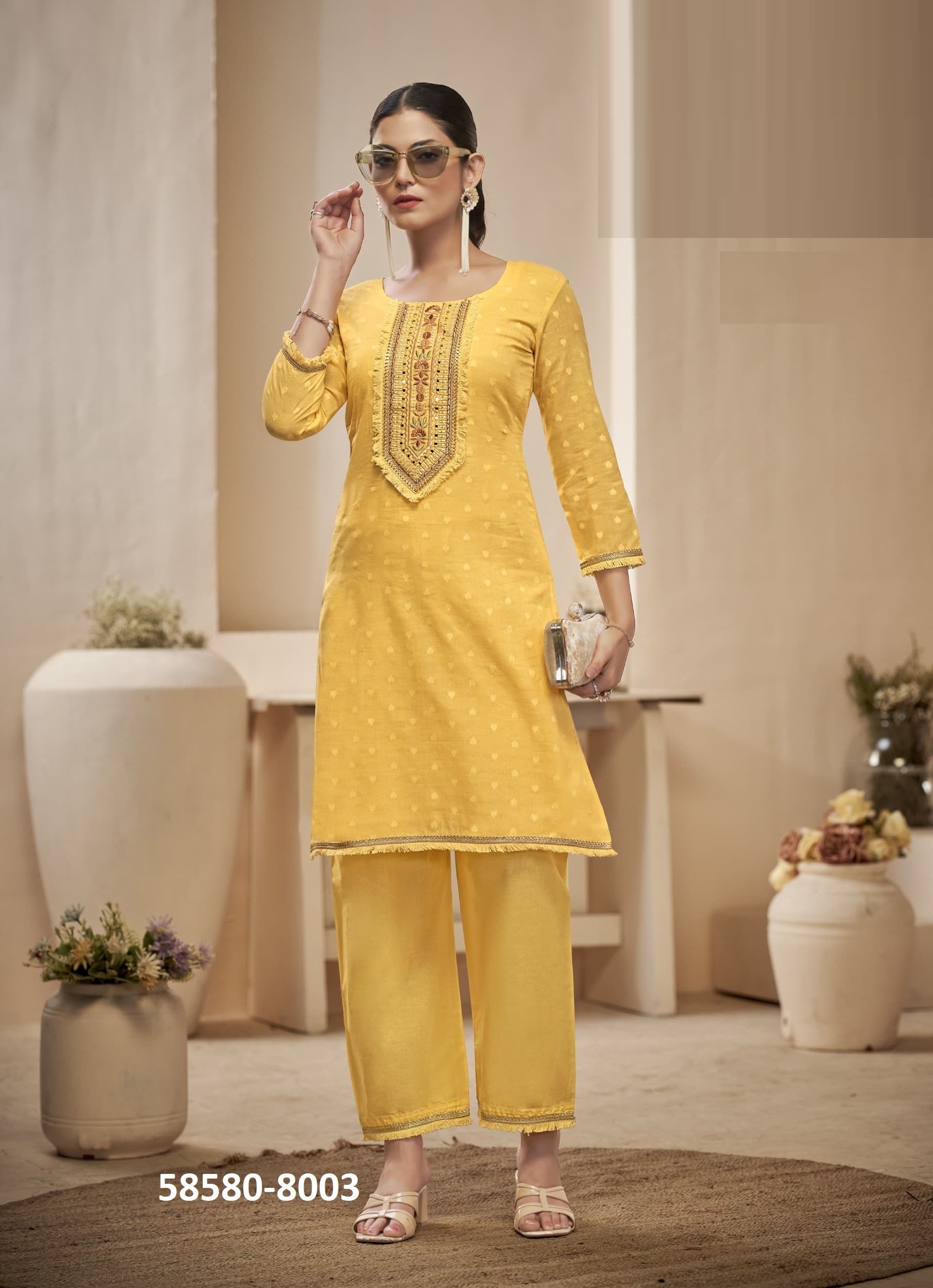 ROSE - Catalog # 58580 (Set of 6 Tops With Bottoms) by Brand RANGOON