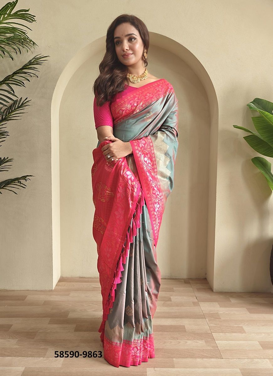 VIDHI - Catalog # 58590 (Set of 15 Sarees) by Brand DESI MUSE