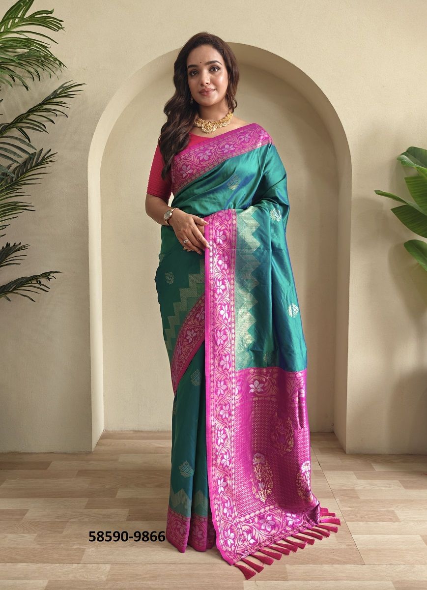 VIDHI - Catalog # 58590 (Set of 15 Sarees) by Brand DESI MUSE
