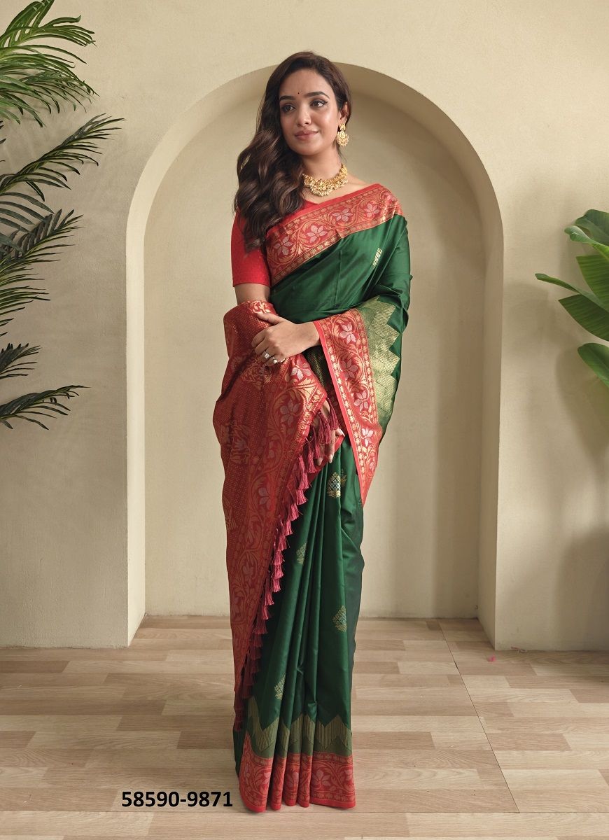 VIDHI - Catalog # 58590 (Set of 15 Sarees) by Brand DESI MUSE