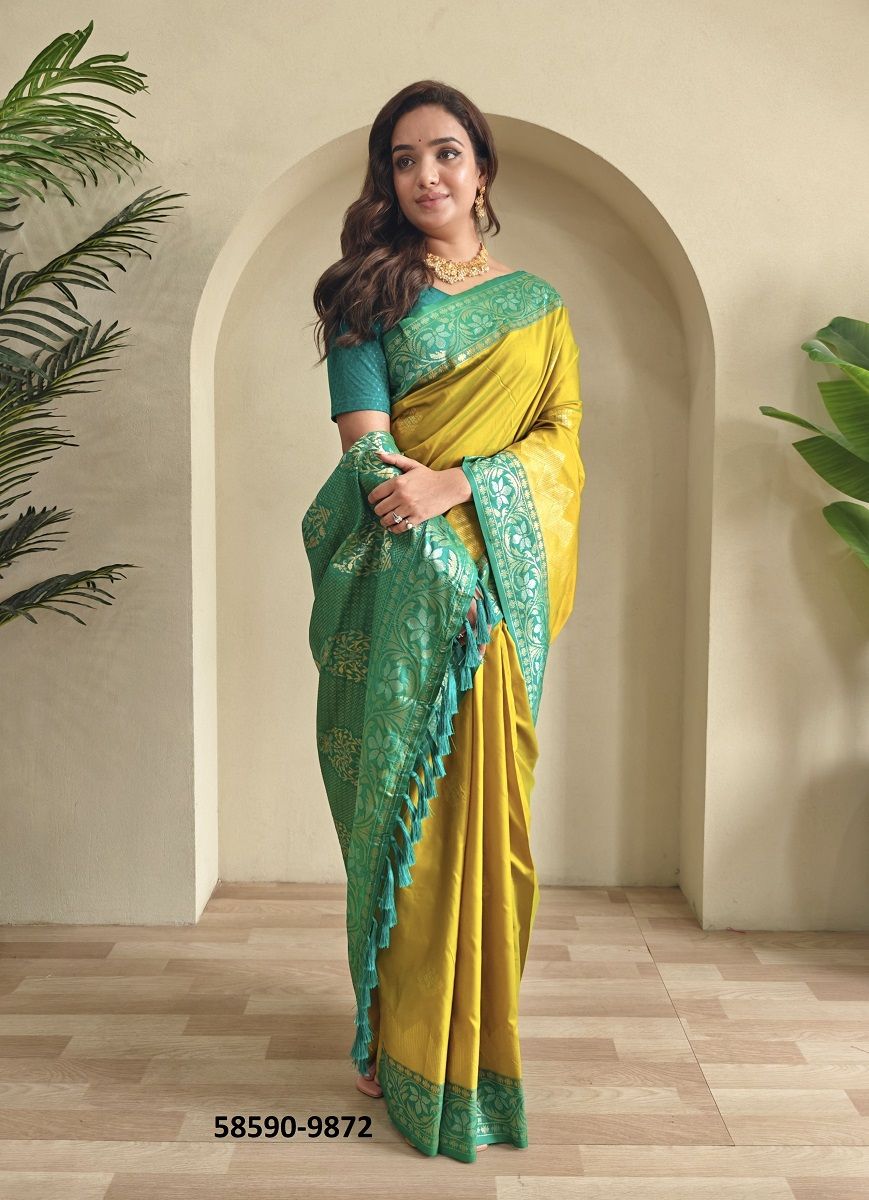 VIDHI - Catalog # 58590 (Set of 15 Sarees) by Brand DESI MUSE