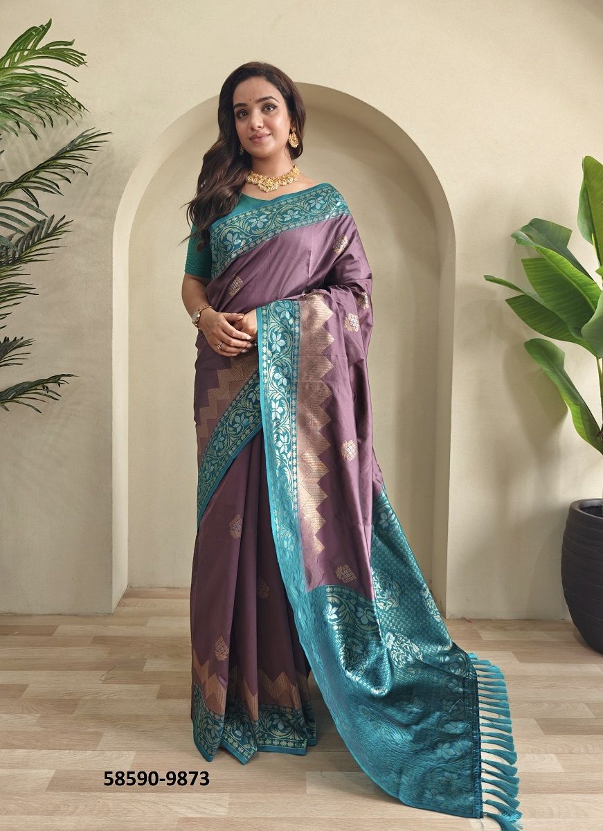 VIDHI - Catalog # 58590 (Set of 15 Sarees) by Brand DESI MUSE