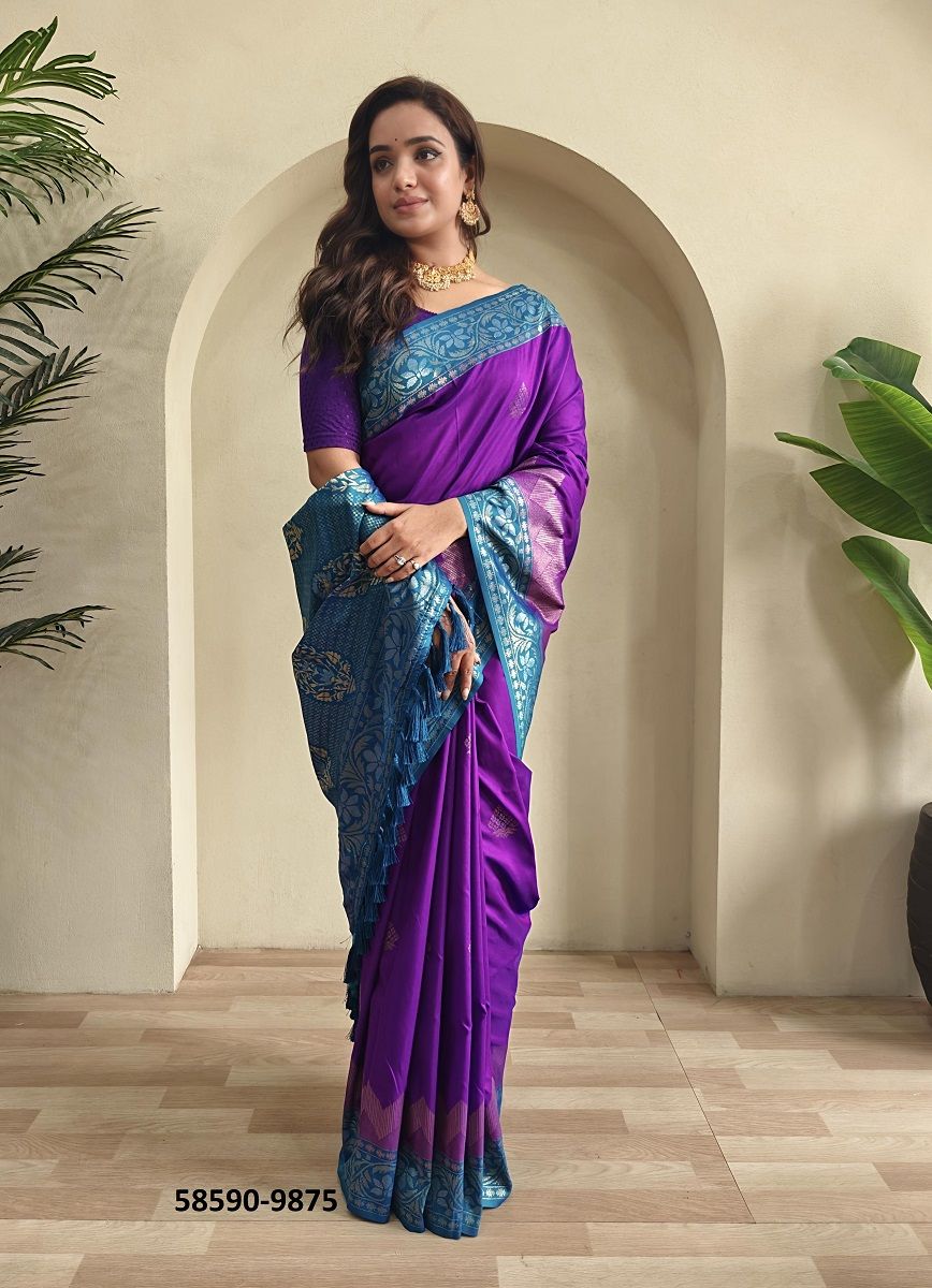 VIDHI - Catalog # 58590 (Set of 15 Sarees) by Brand DESI MUSE
