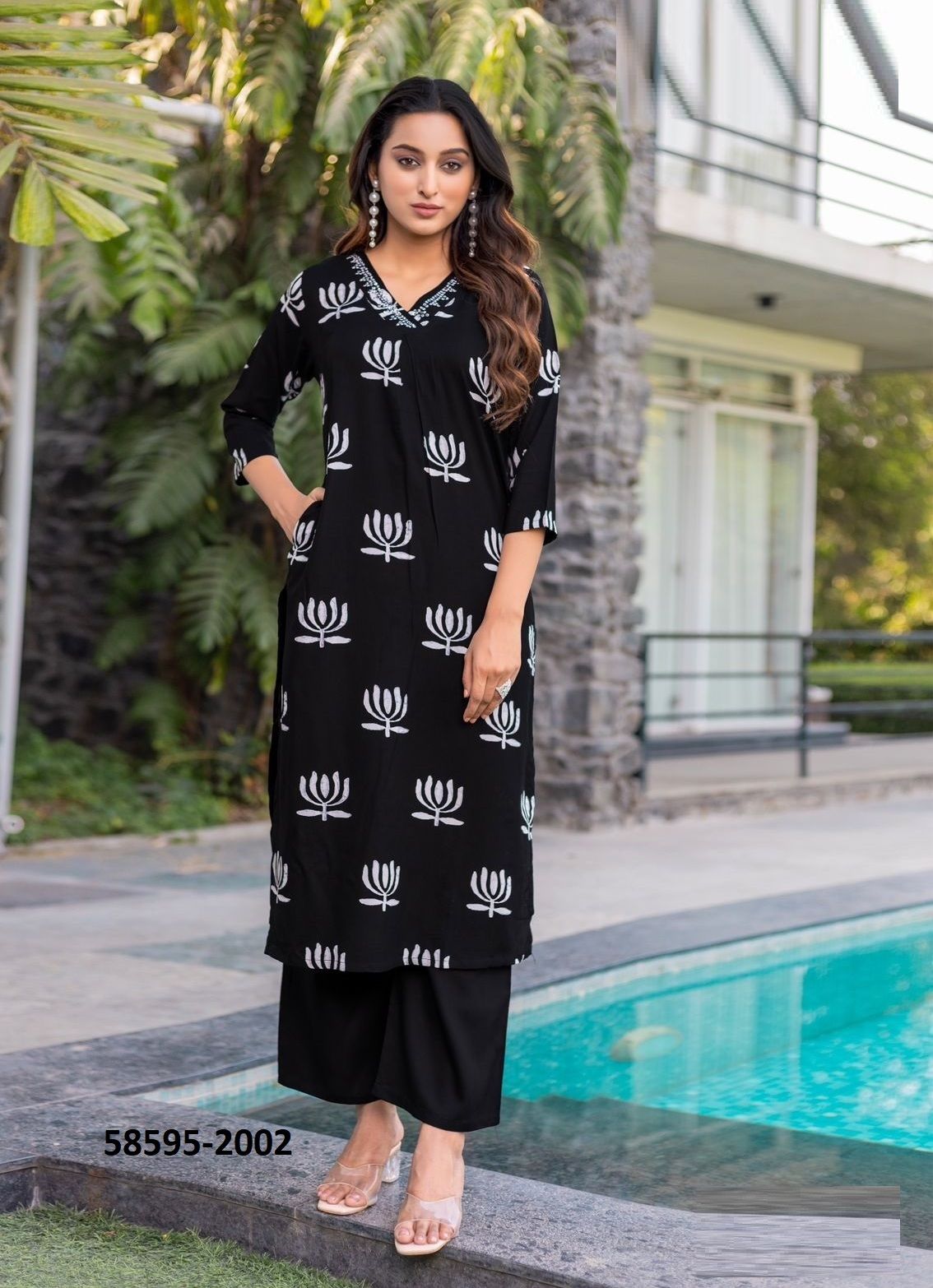 PREETKALA - Catalog # 58595 (Set of 6 Tops With Bottoms) by Brand KADLEE FASHION PREETKALA - Catalog # 58595 (Set of 6 Tops With Bottoms) by Brand KADLEE FASHION