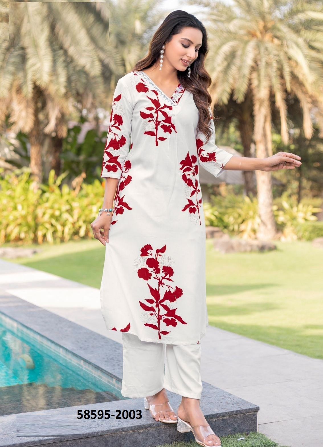 PREETKALA - Catalog # 58595 (Set of 6 Tops With Bottoms) by Brand KADLEE FASHION PREETKALA - Catalog # 58595 (Set of 6 Tops With Bottoms) by Brand KADLEE FASHION